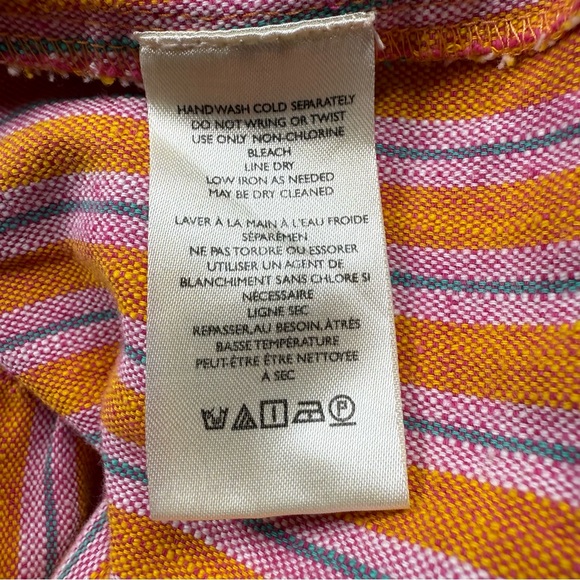 Anthropologie Pilcro Deanna Tiered Mini linen blend Shirtdress, XS - Picture 3 of 9